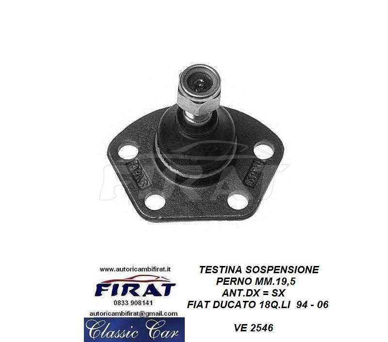 TESTINA SOSPENSIONE FIAT DUCATO 18 Q.LI 94 - 06 (2546)